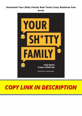 Download Your Shtty Family Real Texts Crazy Relatives free acces