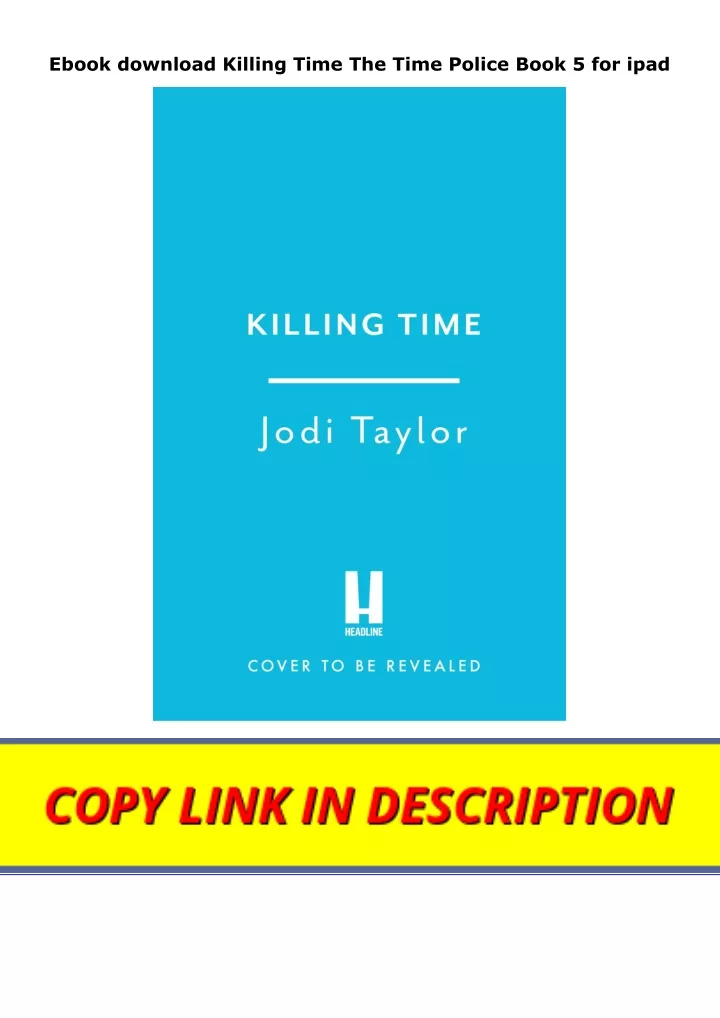 ebook download killing time the time police book