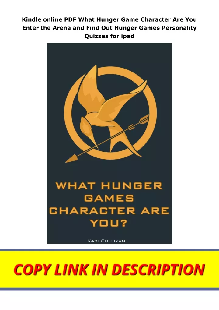 kindle online pdf what hunger game character