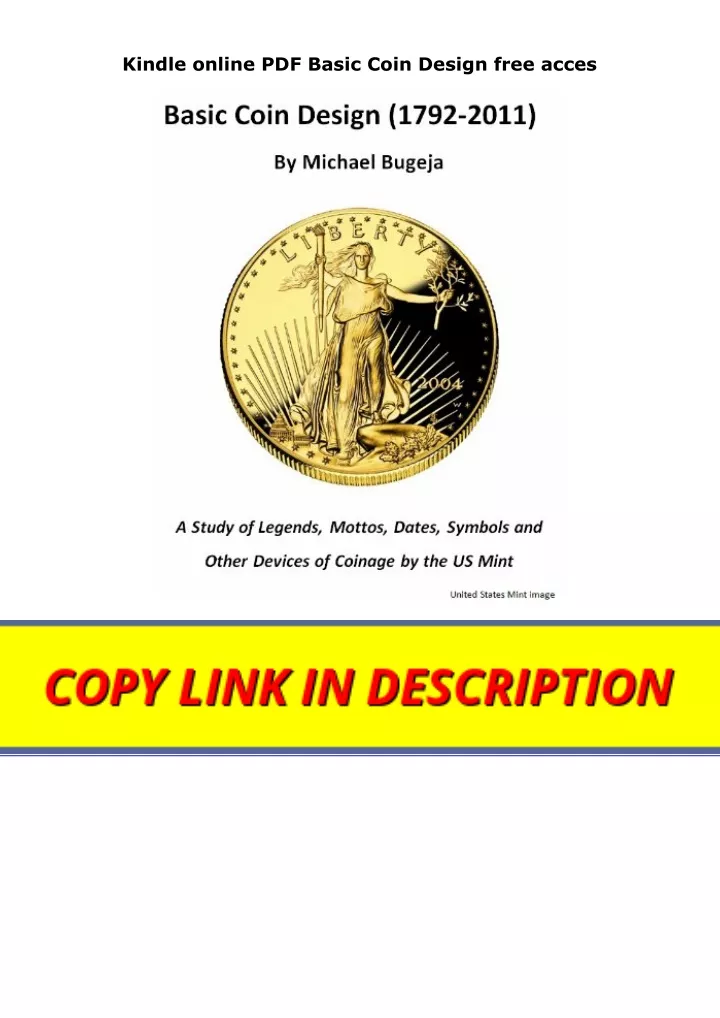 kindle online pdf basic coin design free acces