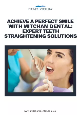 Transform Your Smile with Teeth Straightening