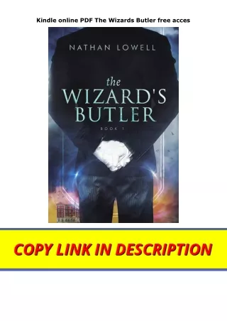 Kindle online PDF The Wizards Butler free acces