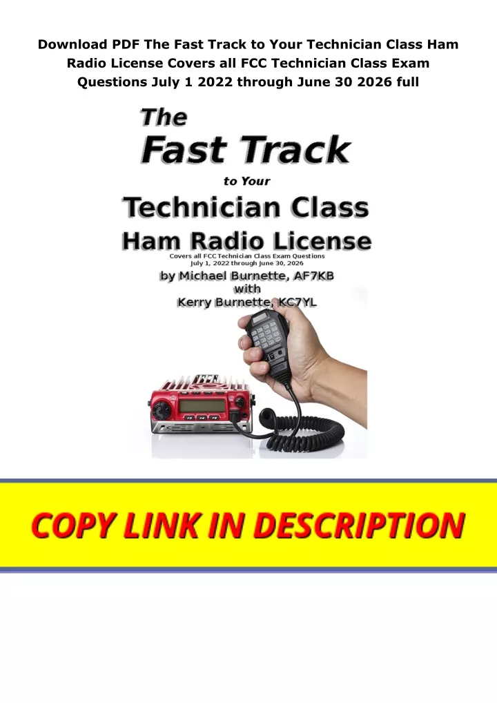 download pdf the fast track to your technician