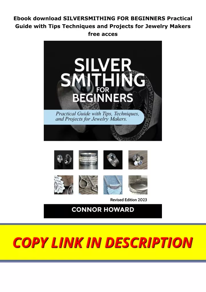 ebook download silversmithing for beginners