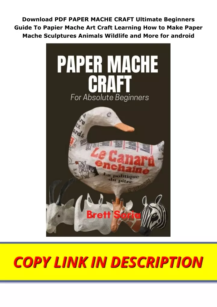 download pdf paper mache craft ultimate beginners