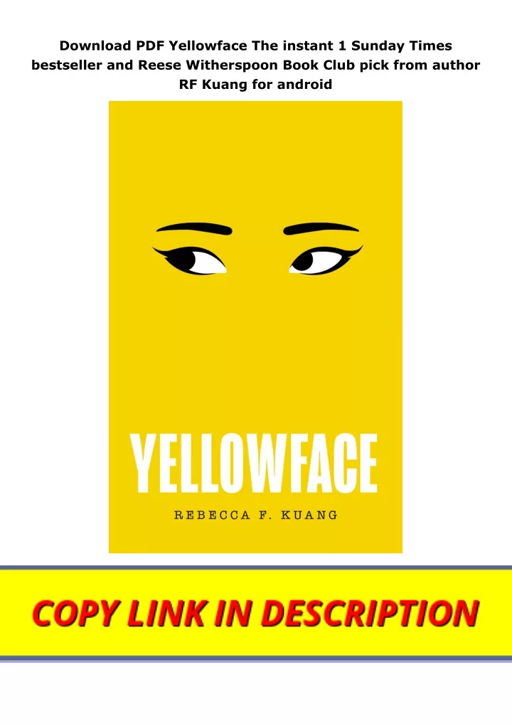 download pdf yellowface the instant 1 sunday