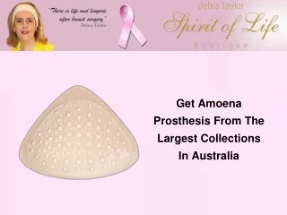 Get Amoena Prosthesis From The Largest Collections In Australia