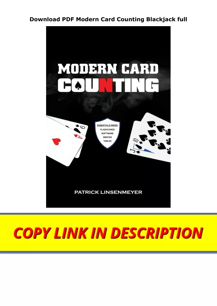 download pdf modern card counting blackjack full