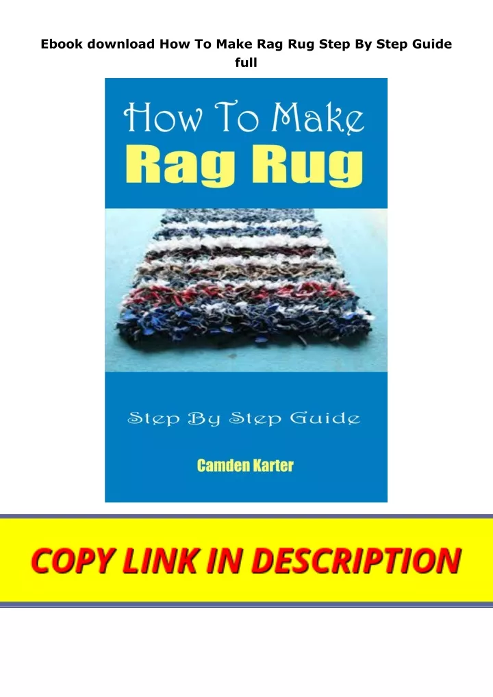 ebook download how to make rag rug step by step