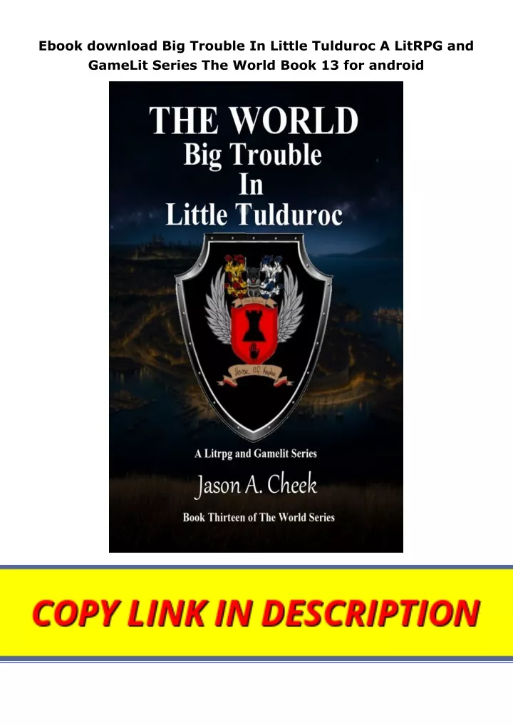 ebook download big trouble in little tulduroc