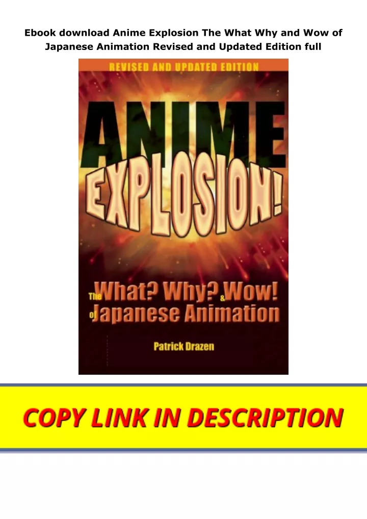 ebook download anime explosion the what