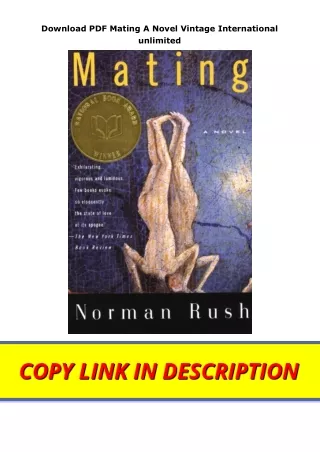 Download PDF Mating A Novel Vintage International unlimited