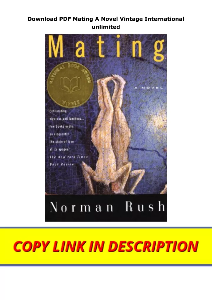 download pdf mating a novel vintage international