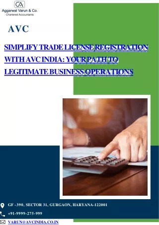 Simplify Your Trade License Registration with AVC India