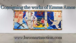 Consigning the works of Emma Amos