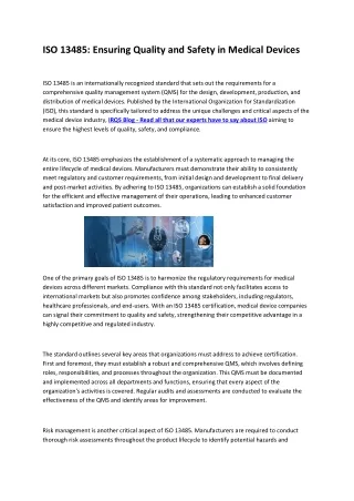 IRQS Blog - Read all that our experts have to say about ISO 2