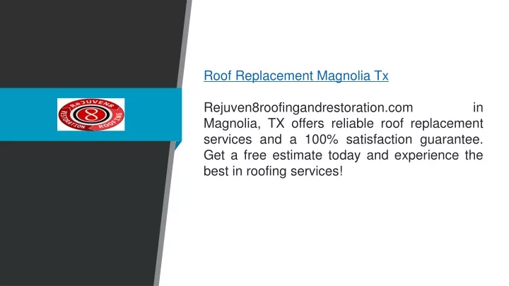 roof replacement magnolia