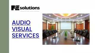 Audio Visual Services  - FE Solutions