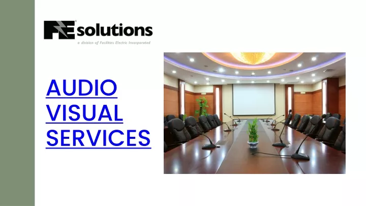 audio visual services