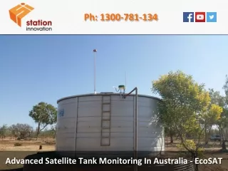 Advanced Satellite Tank Monitoring In Australia – EcoSAT