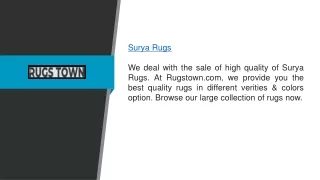 Surya Rugs  Rugstown.com