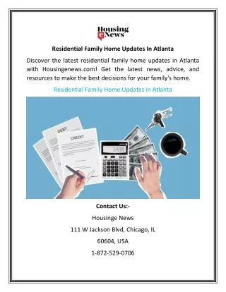 Residential Family Home Updates In Atlanta | Housingenews.com