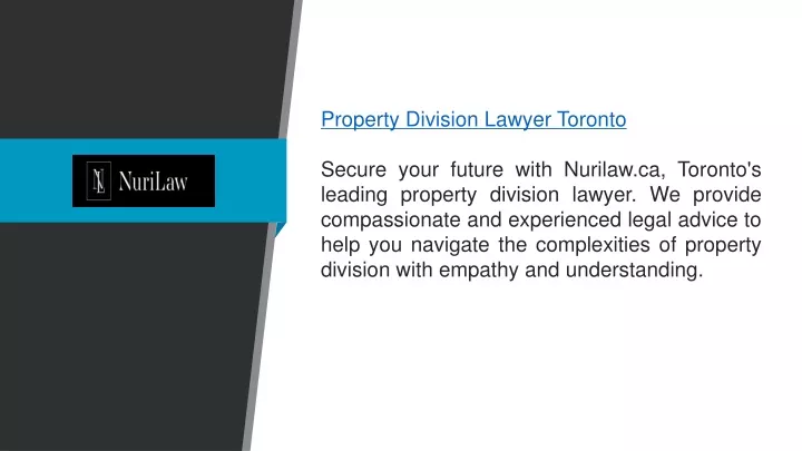 property division lawyer toronto secure your