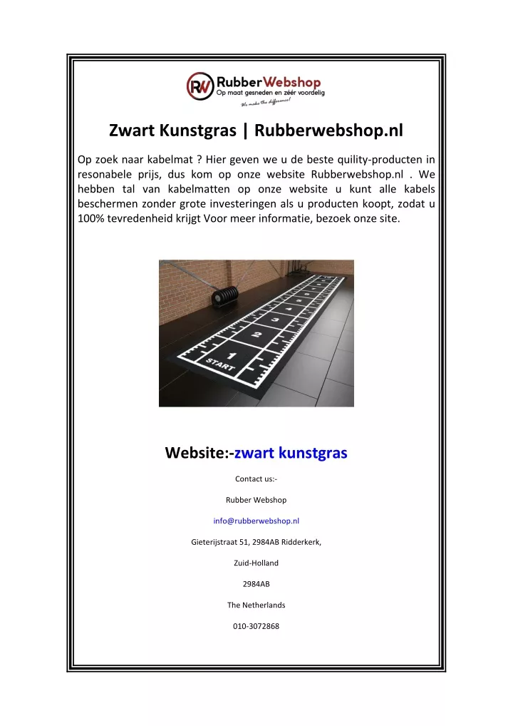 zwart kunstgras rubberwebshop nl