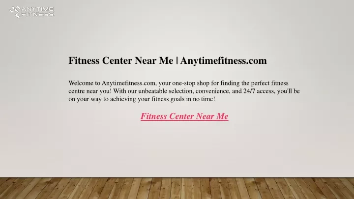 fitness center near me anytimefitness com welcome