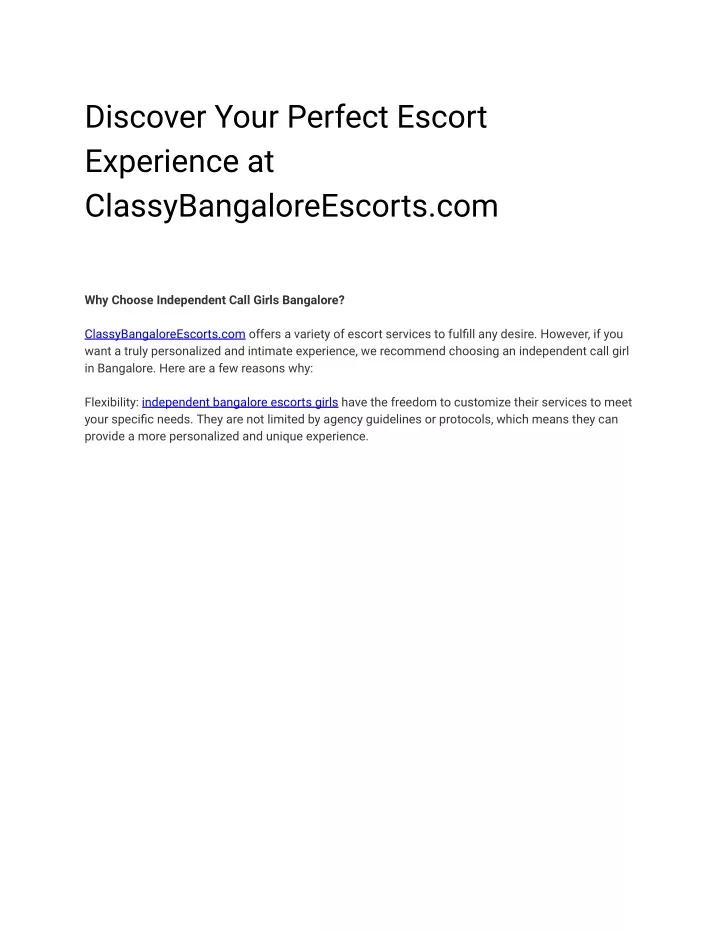 discover your perfect escort experience