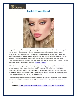 lash lift auckland