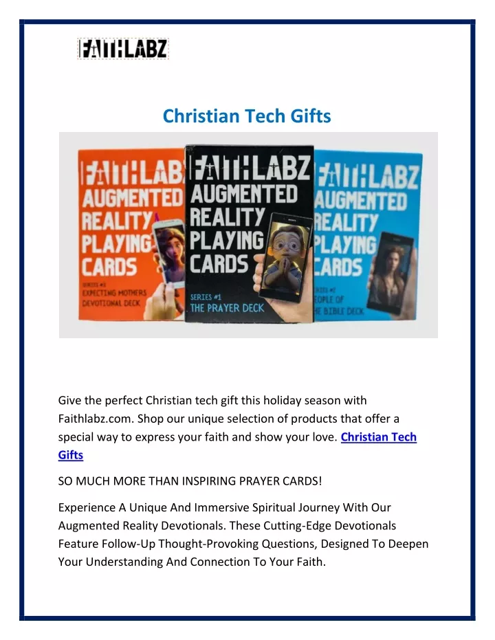 christian tech gifts