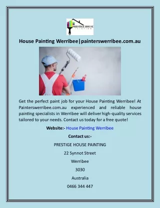 House Painting Werribee painterswerribee.com