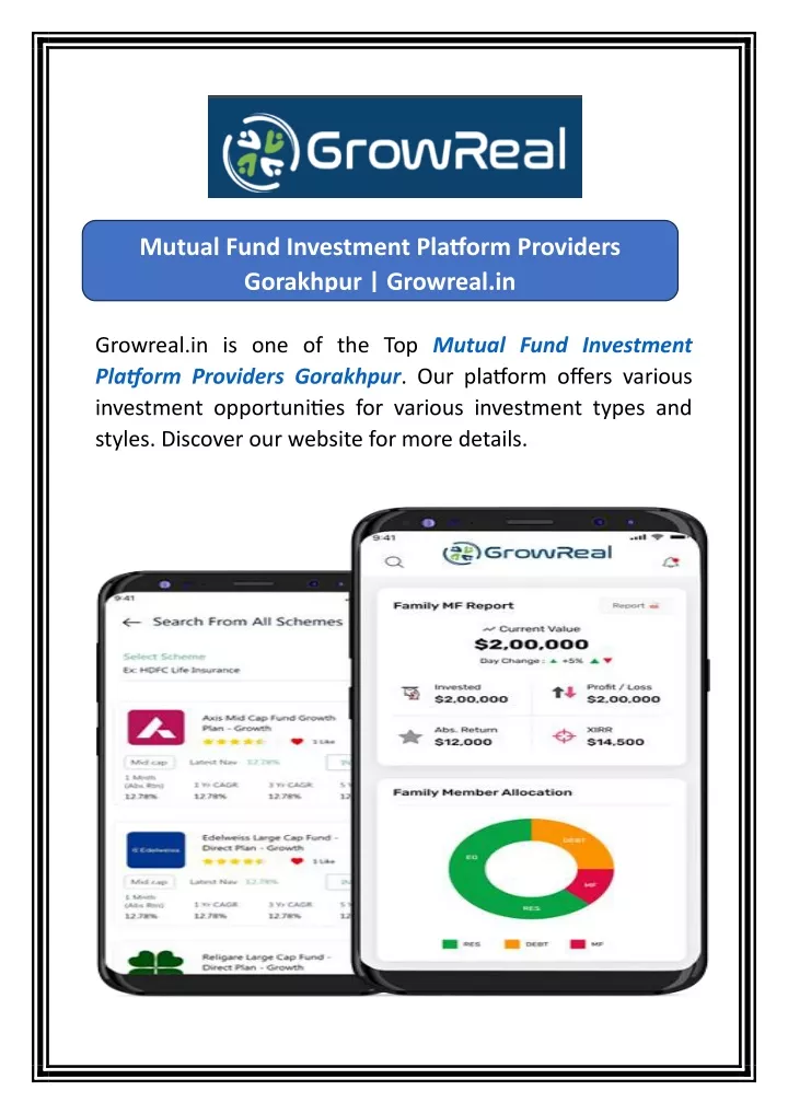 mutual fund investment platform providers