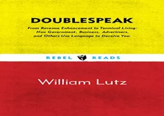 PDF Download Doublespeak (Rebel Reads, 1)