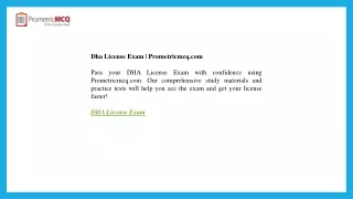 Dha License Exam  Prometricmcq.com