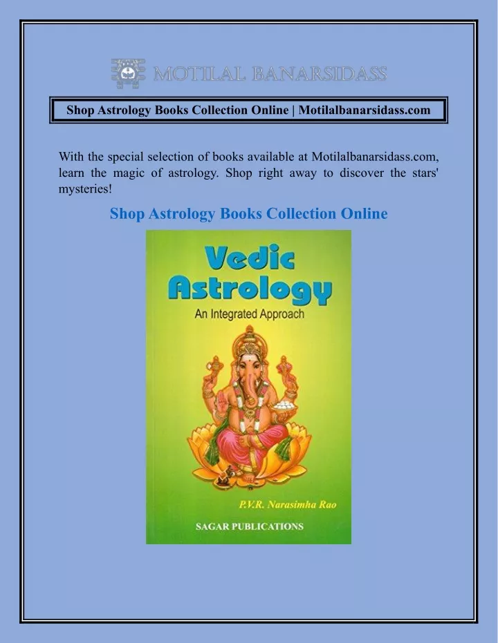 shop astrology books collection online