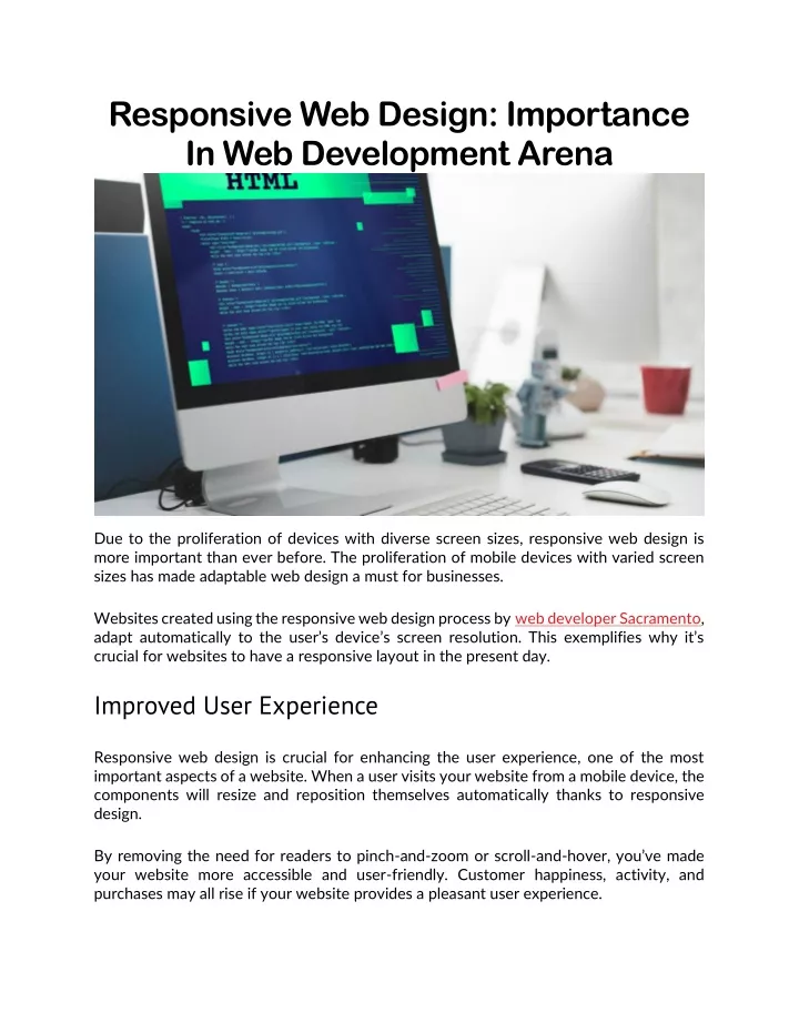 responsive web design importance