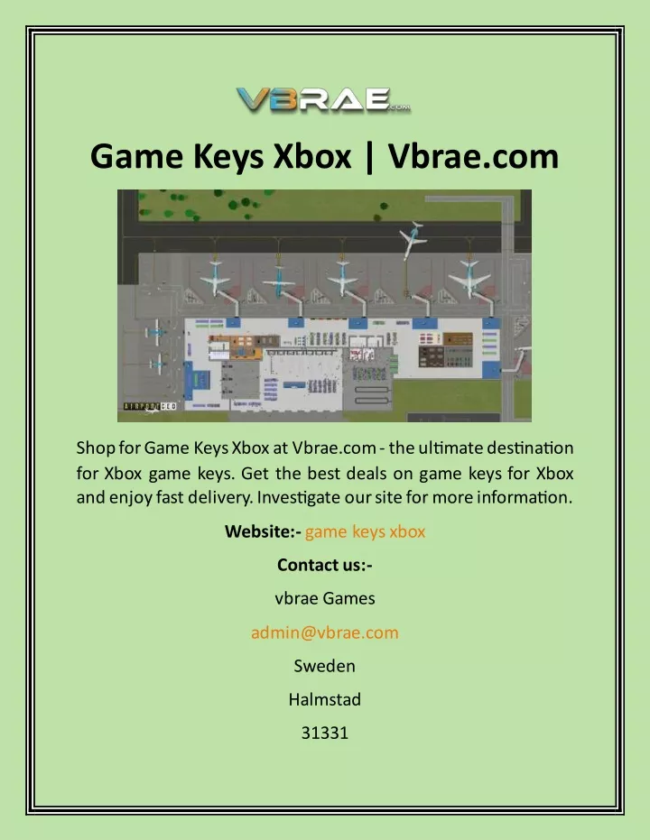 game keys xbox vbrae com