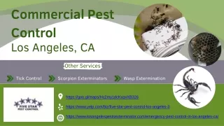Commercial Pest Control Los Angeles, CA