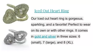 Iced Out Heart Ring - Luxovany