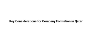 key considerations for company formation in qatar