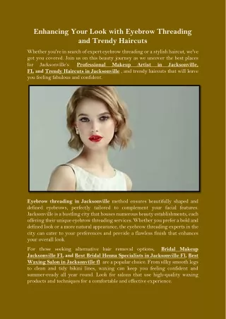 enhancing your look with eyebrow threading