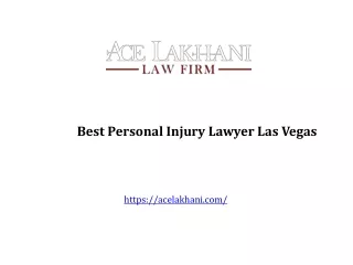 Best Personal Injury Lawyer Las Vegas