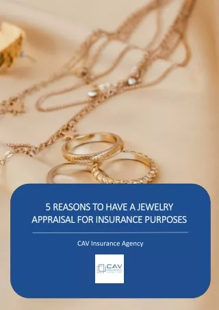 5 Reasons to Have a Jewelry Appraisal for Insurance Purposes