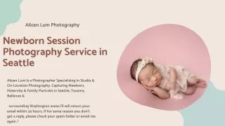Newborn Session Photography Service in Seattle