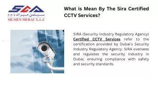 What is Mean By The Sira Certified CCTV Services .pdf