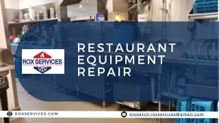 Serving Solutions Unique Restaurant Equipment Repair in Portland