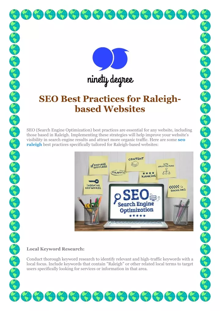 seo best practices for raleigh based websites
