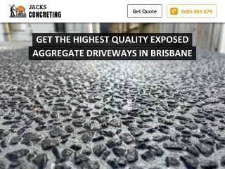 GET THE HIGHEST QUALITY EXPOSED AGGREGATE DRIVEWAYS IN BRISBANE